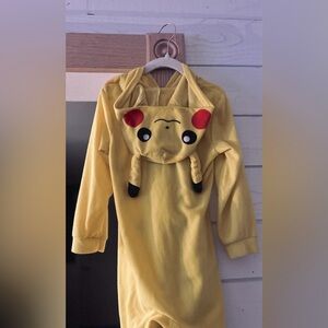 Pokemon Pikachu Yellow Hooded Outfit